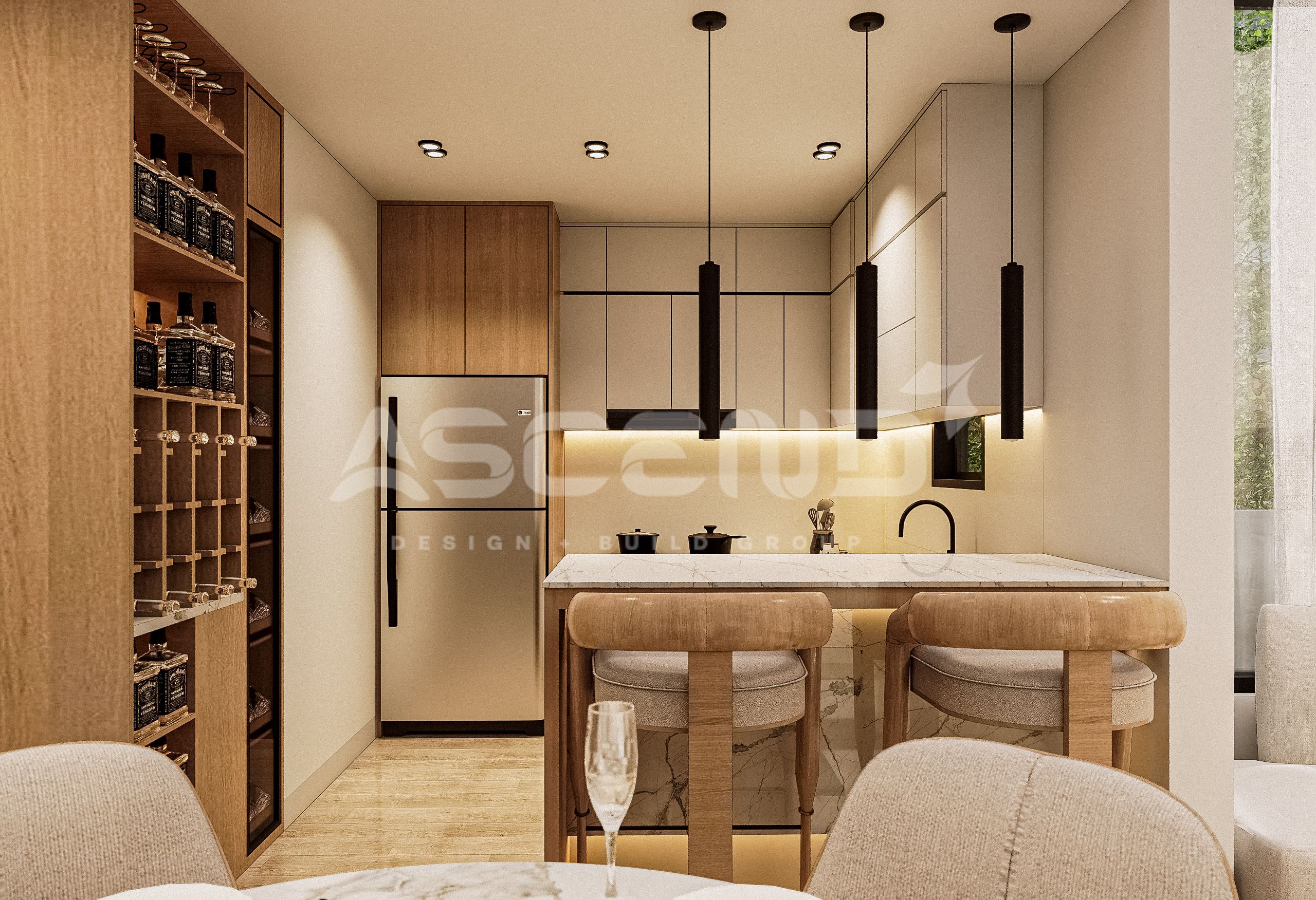 Project 2 - Kitchen with wine cellar